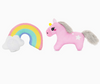 Hugsmart Unicorn &amp; Rainbow Catnip Cat Toys