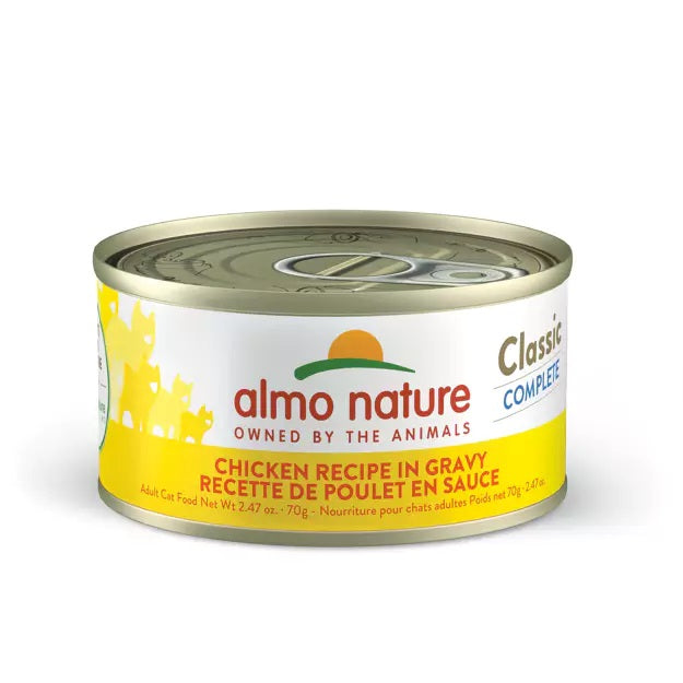Almo Nature Classic Complete Chicken Recipe in Gravy Cat Can