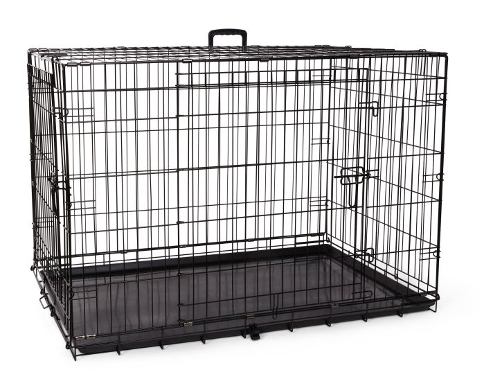 Bud-Z Deluxe Wire Dog Crate with Foldable Double Doors