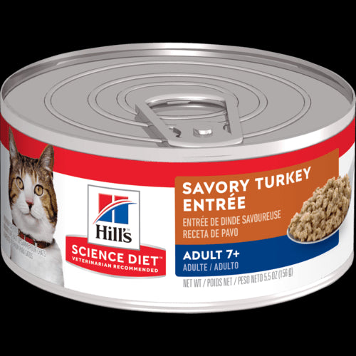 Hill's Science Diet Feline Mature Adult 7+ Turkey Entrée Can